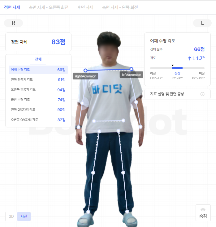 바디닷 체형분석 결과지